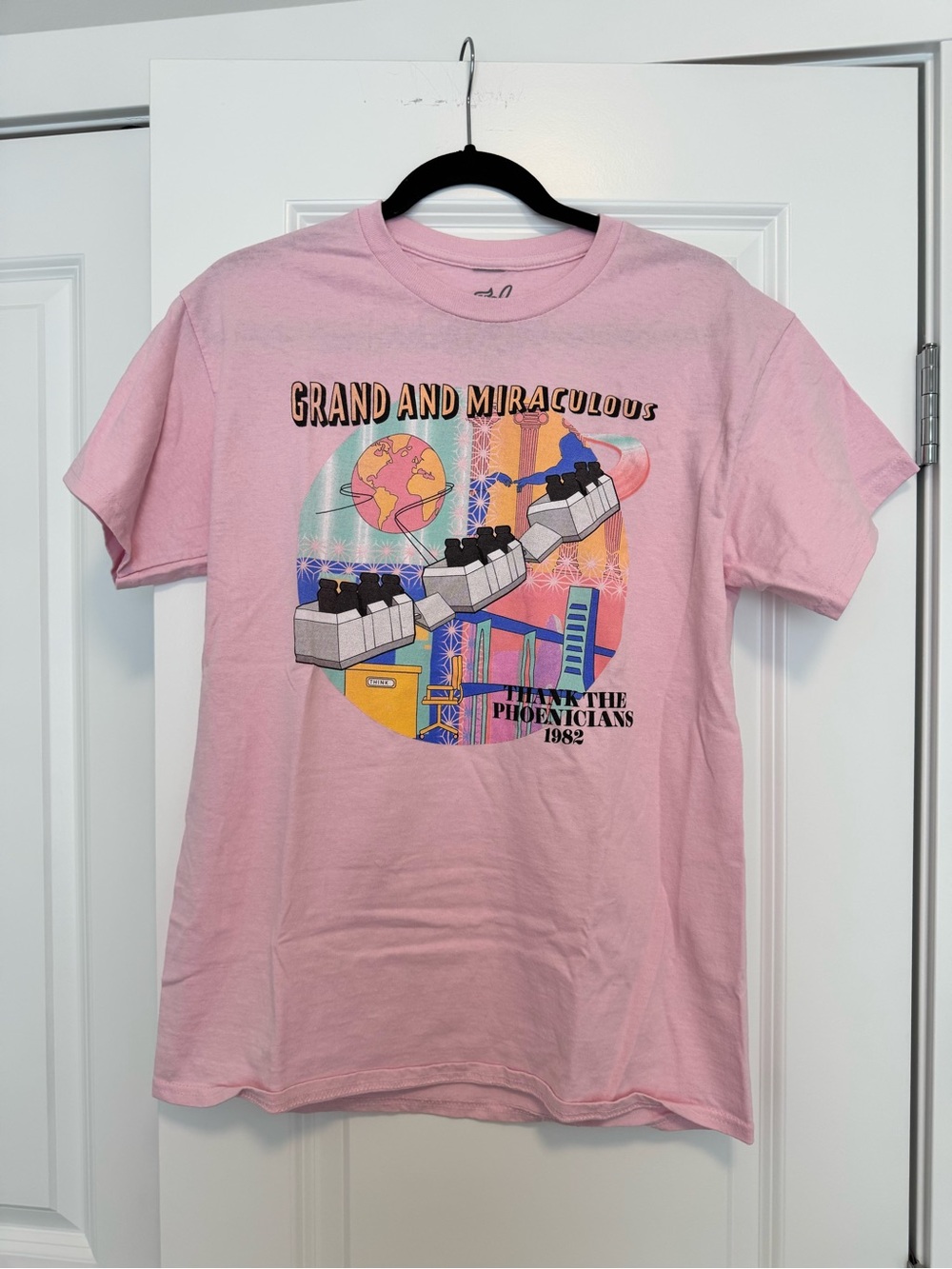 Grand and Miraculous Pink Graphic Short Sleeve Tee